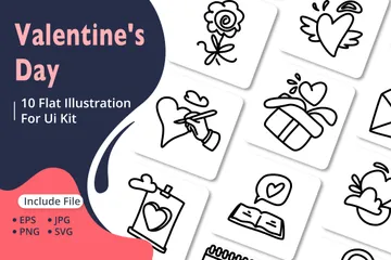 Saint Valentin Pack d'Illustrations