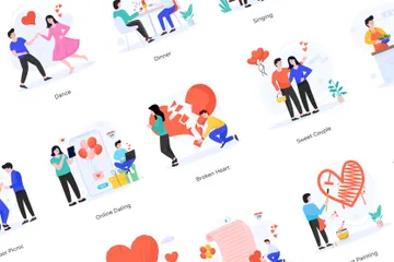 Saint Valentin Pack d'Illustrations