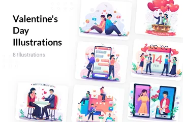 Saint Valentin Pack d'Illustrations