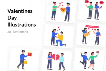 Saint Valentin Pack d'Illustrations