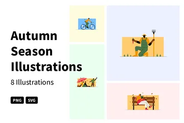 Saison de l'automne Pack d'Illustrations