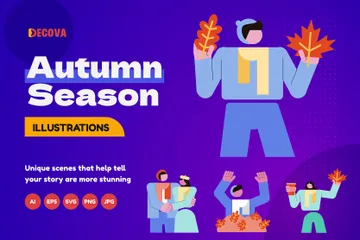 Saison de l'automne Pack d'Illustrations