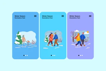 L'hiver Pack d'Illustrations