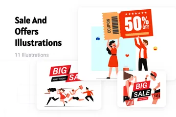 Sale And Offers Illustration Pack