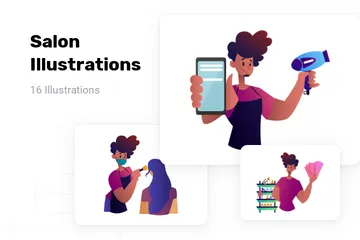 Salón Paquete de Ilustraciones