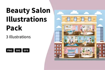 Salon de beauté Pack d'Illustrations