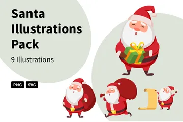 Santa Illustration Pack