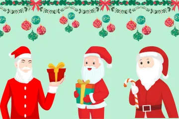 Santa Claus Illustration Pack