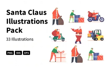 Santa Claus Illustration Pack