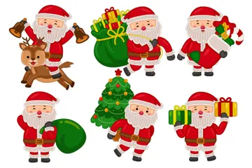 Santa Claus Illustration Pack