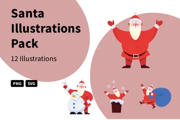 Santa Illustration Pack