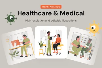 Soins de santé et médecine Pack d'Illustrations