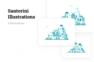 Santorini Illustration Pack