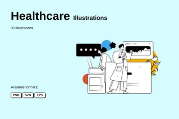 Assistência médica Illustration Pack