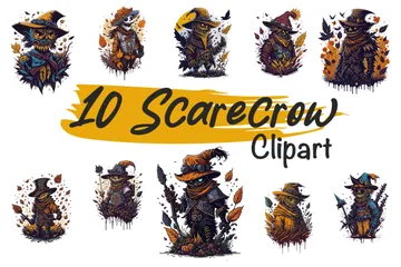 Scarecrow Clipart Illustration Pack