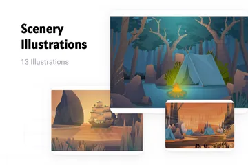 Scenery Illustration Pack