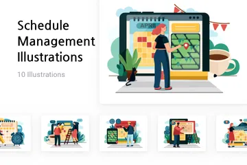 Schedule Management Illustration Pack
