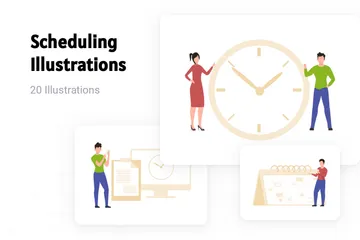 Scheduling Illustration Pack