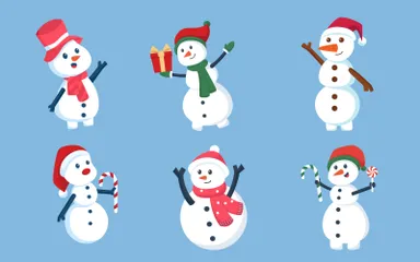 Schneemann Illustrationspack