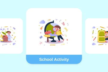 School Activity Illustration Pack