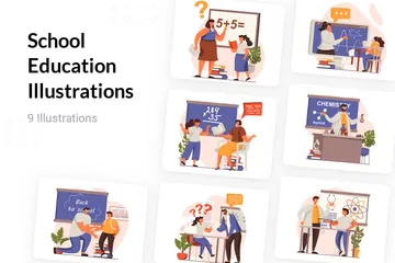 School Education Illustration Pack