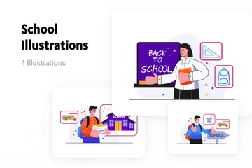 School Illustration Pack