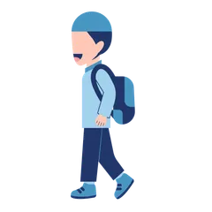 School-kid With Schoolbag Illustration Pack