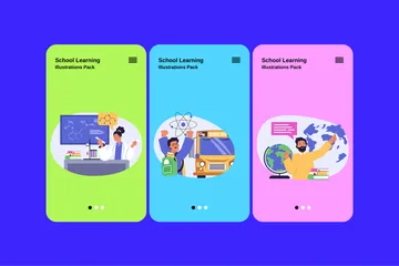 School Learning Illustration Pack