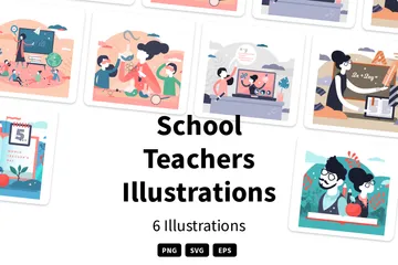 School Teachers Illustration Pack