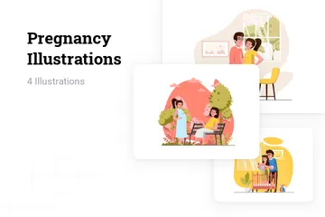 Schwangerschaft Illustrationspack