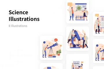 Science Pack d'Illustrations