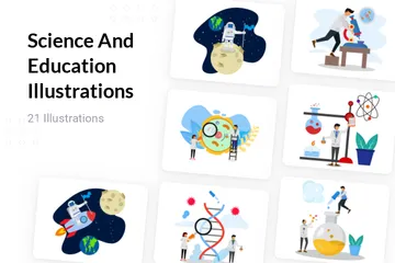 Science And Education Illustration Pack