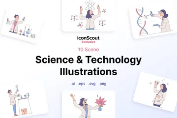 Science And Technology Illustration Pack