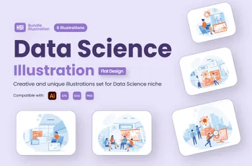 Science des données Pack d'Illustrations
