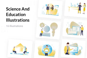 Science et éducation Illustration Pack