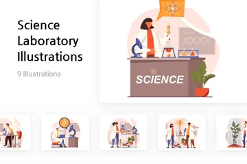 Science Laboratory Illustration Pack