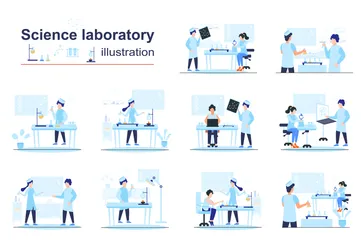 Science Laboratory Illustration Pack