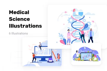 La science médicale Pack d'Illustrations