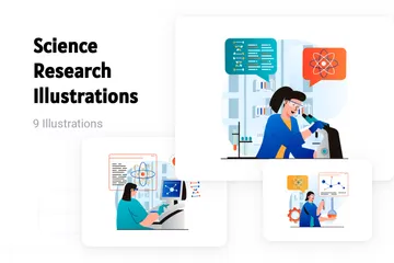 Science Research Illustration Pack