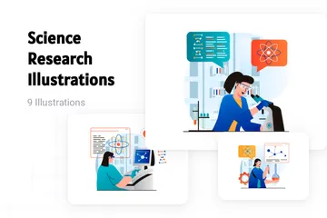 Science Research Illustration Pack