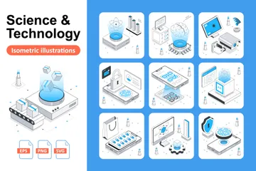 Technologie scientifique Illustration Pack