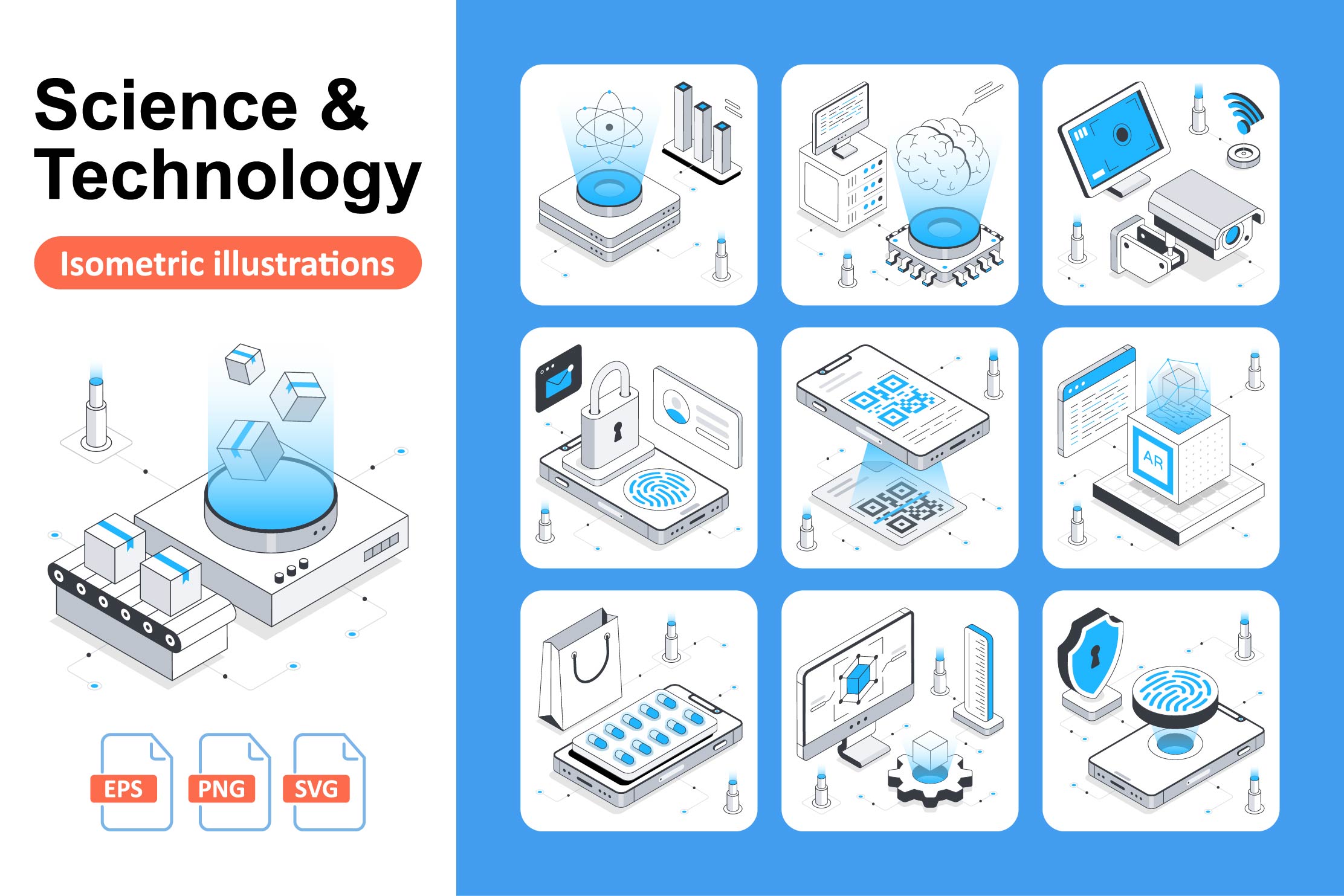 Science & Technology Illustration Pack - 50 Science & Technology ...