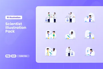 Scientifiques Pack d'Illustrations