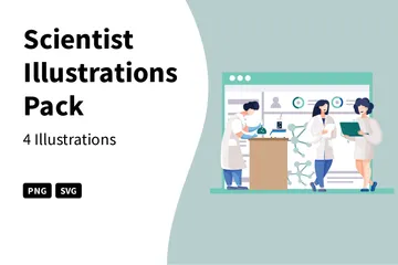 Scientist Illustration Pack
