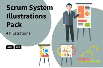 Scrum System Illustration Pack