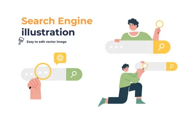 Search Engine Illustration Pack