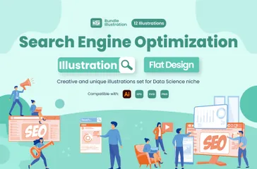 Search Engine Optimization Illustration Pack