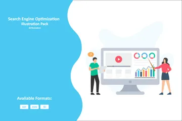 Search Engine Optimization Illustration Pack