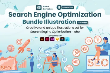 Search Engine Optimization Illustration Pack