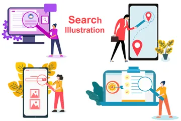 Search Illustration Pack